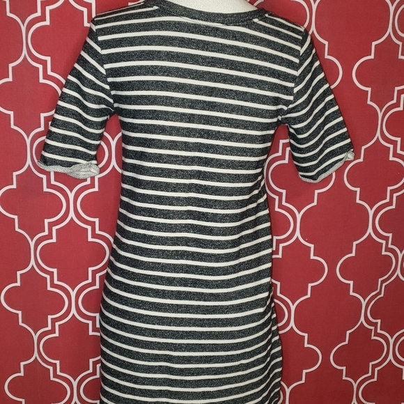 French Connection Normandy Stripe Tee Dress Sz 4 - Picture 10 of 10
